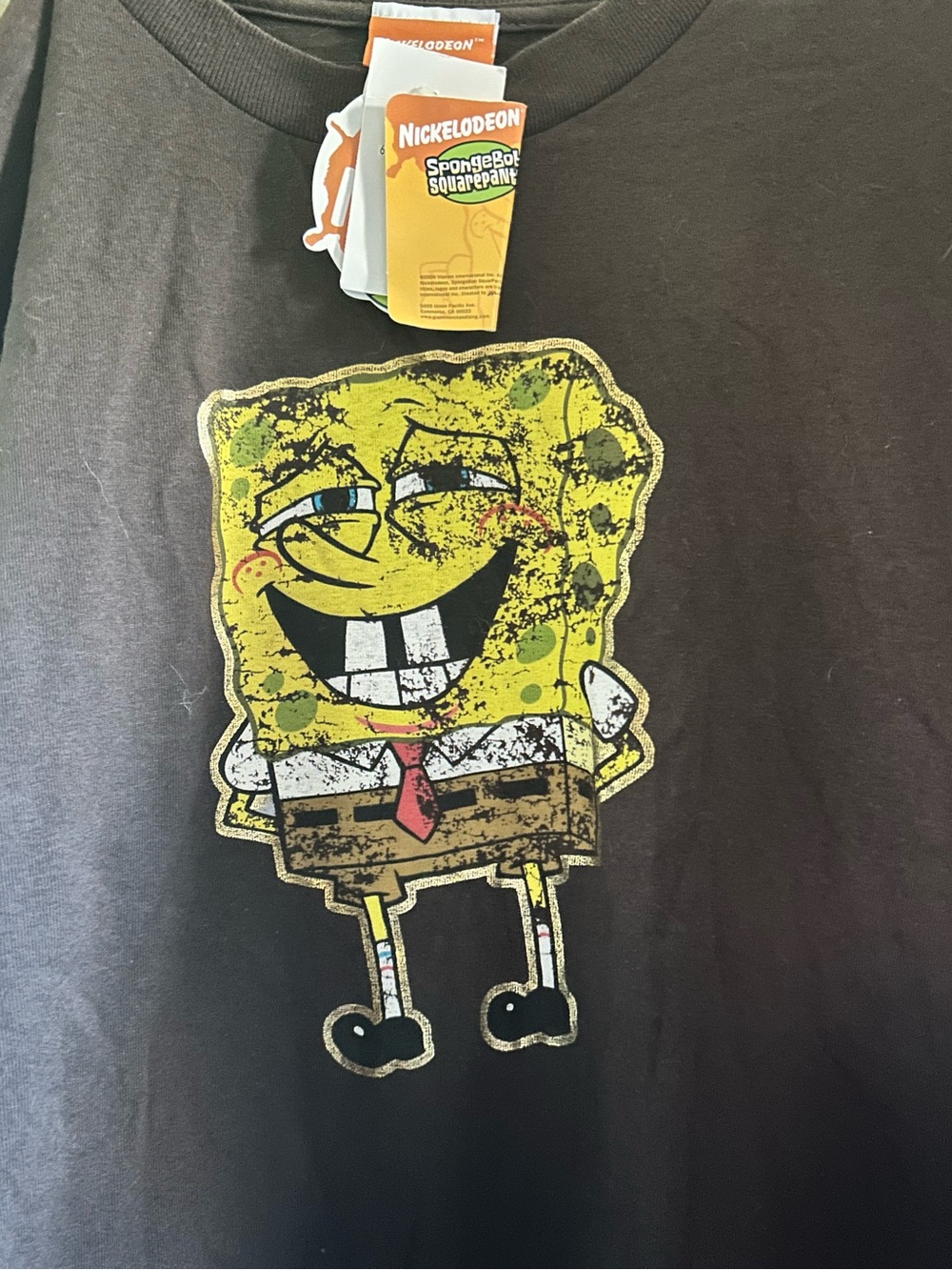 Nickelodeon Brown Tee with SpongeBob kids